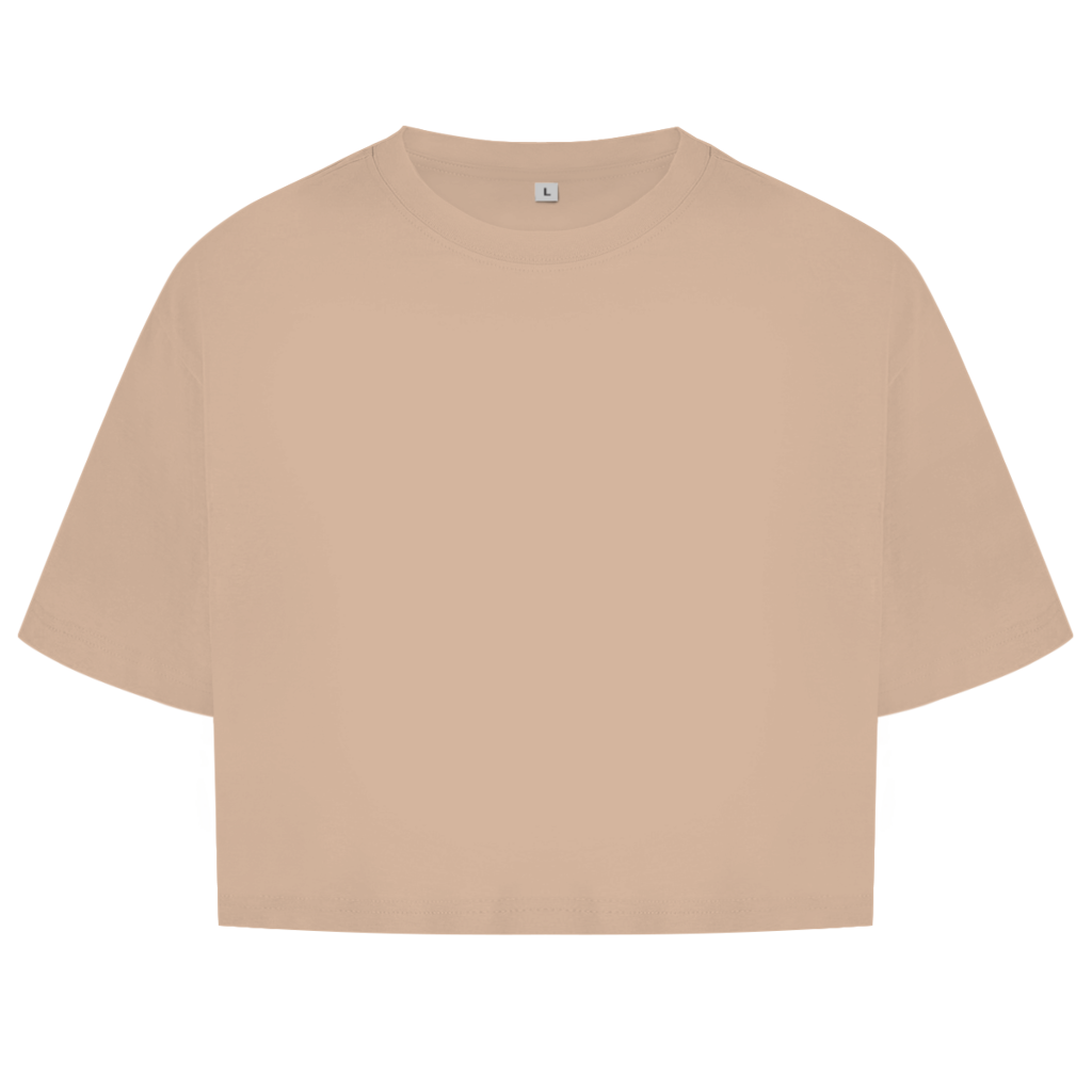 Damen Oversize Crop Top SH#T UP AND TRAIN Printegy