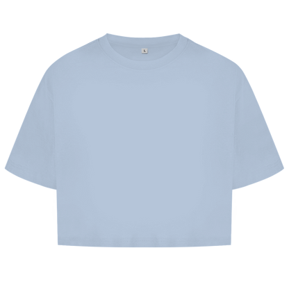 Damen Oversize Crop Top SH#T UP AND TRAIN Printegy