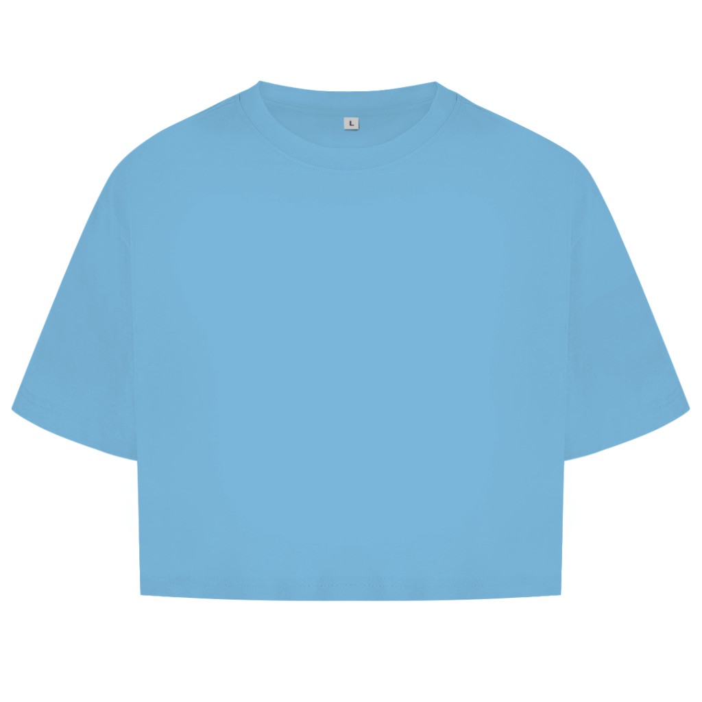 Damen Oversize Crop Top RESULT, NO PROMISES Printegy