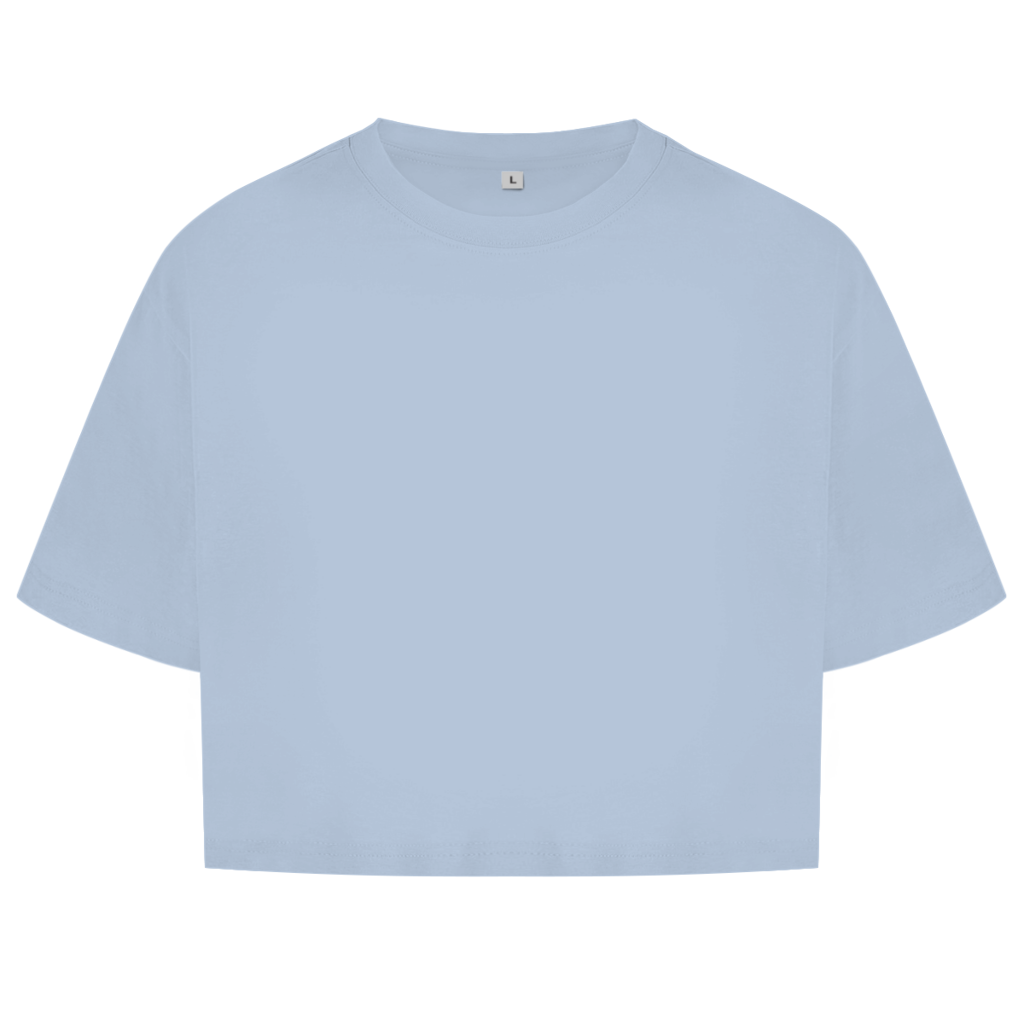 Damen Oversize Crop Top RESULT, NO PROMISES Printegy