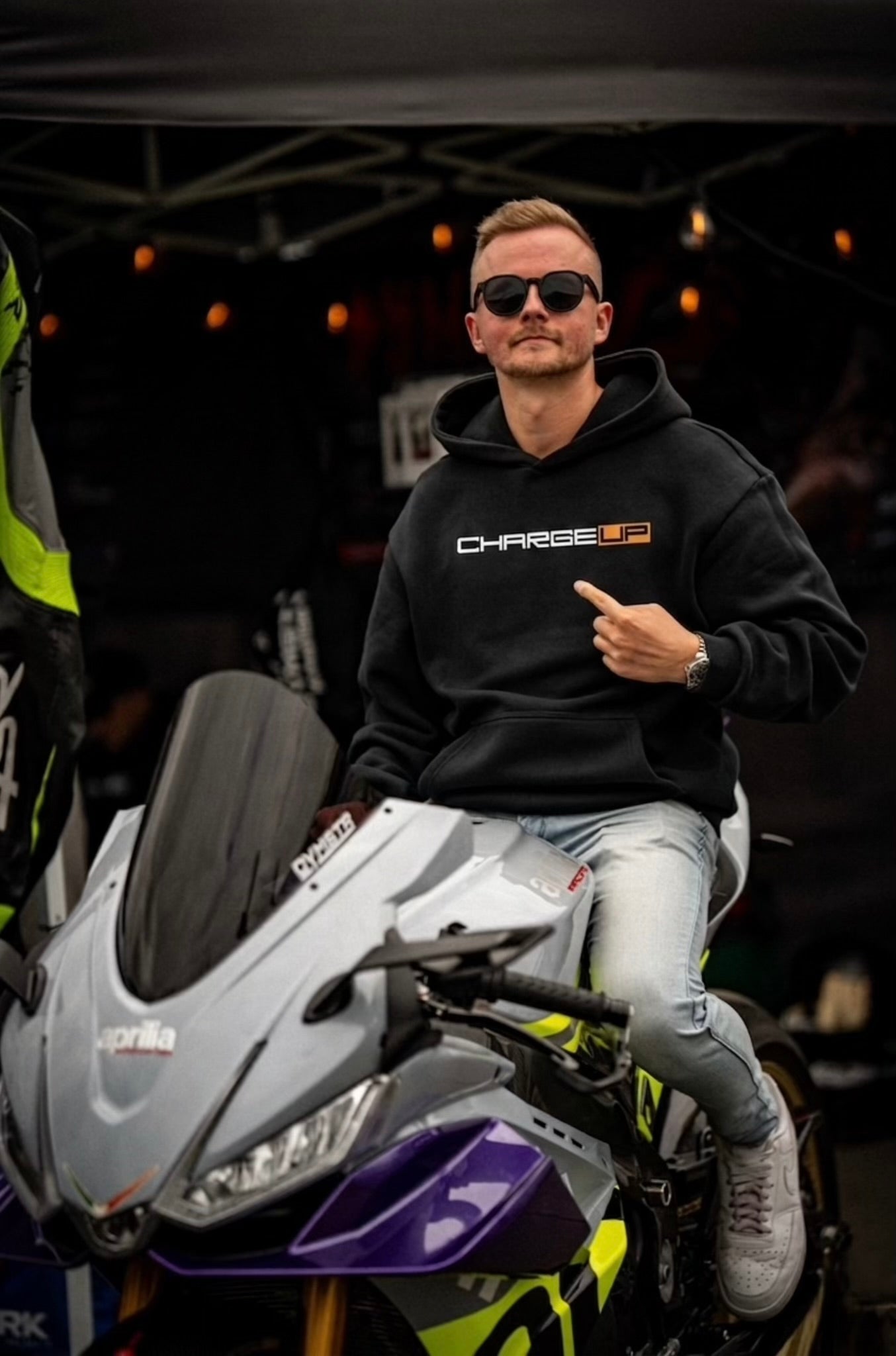Oversize Hoodie Ohne Kordel CHARGE UP Printegy
